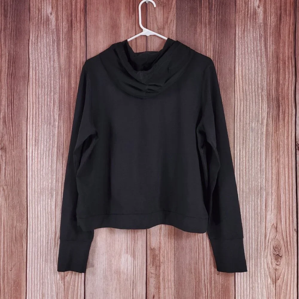 Vuori Black Hoodie with White Drawstrings - Picture 6 of 12